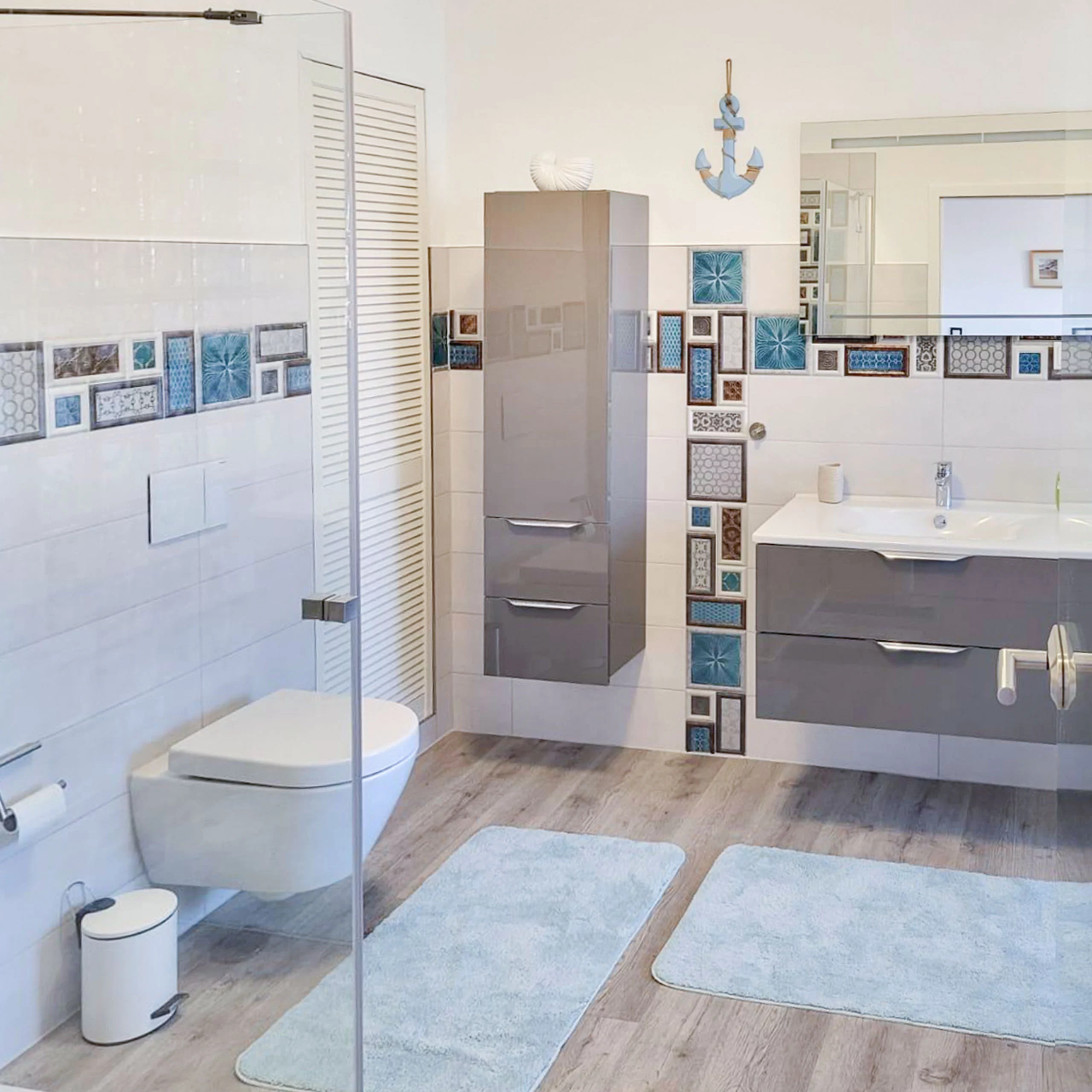 Badezimmer der Ferienwohnung in Güstrow